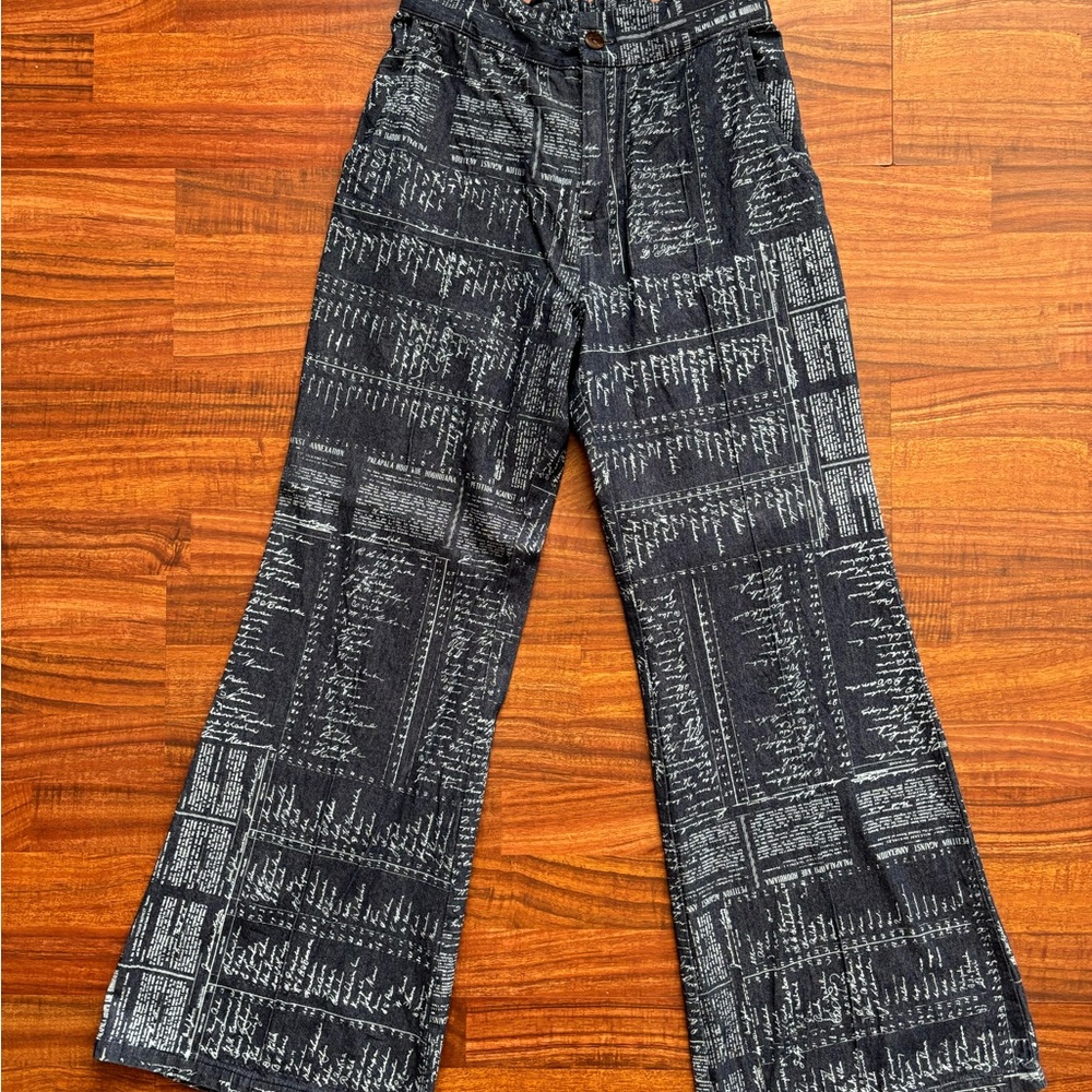 Kauluae Blue Denim Petition Pants